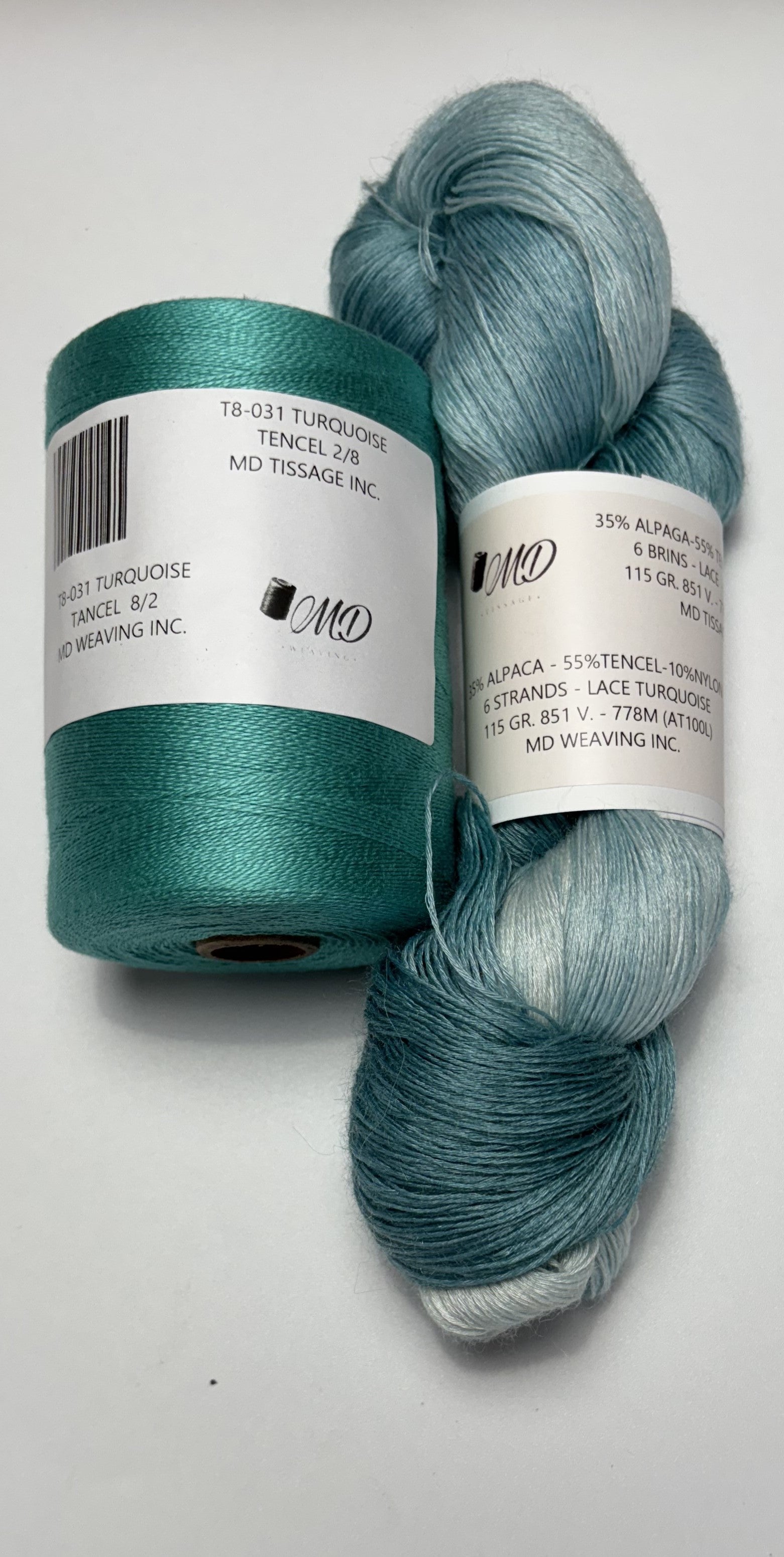 Enssemble de tissage d'écharpe, Alpaga Tencel