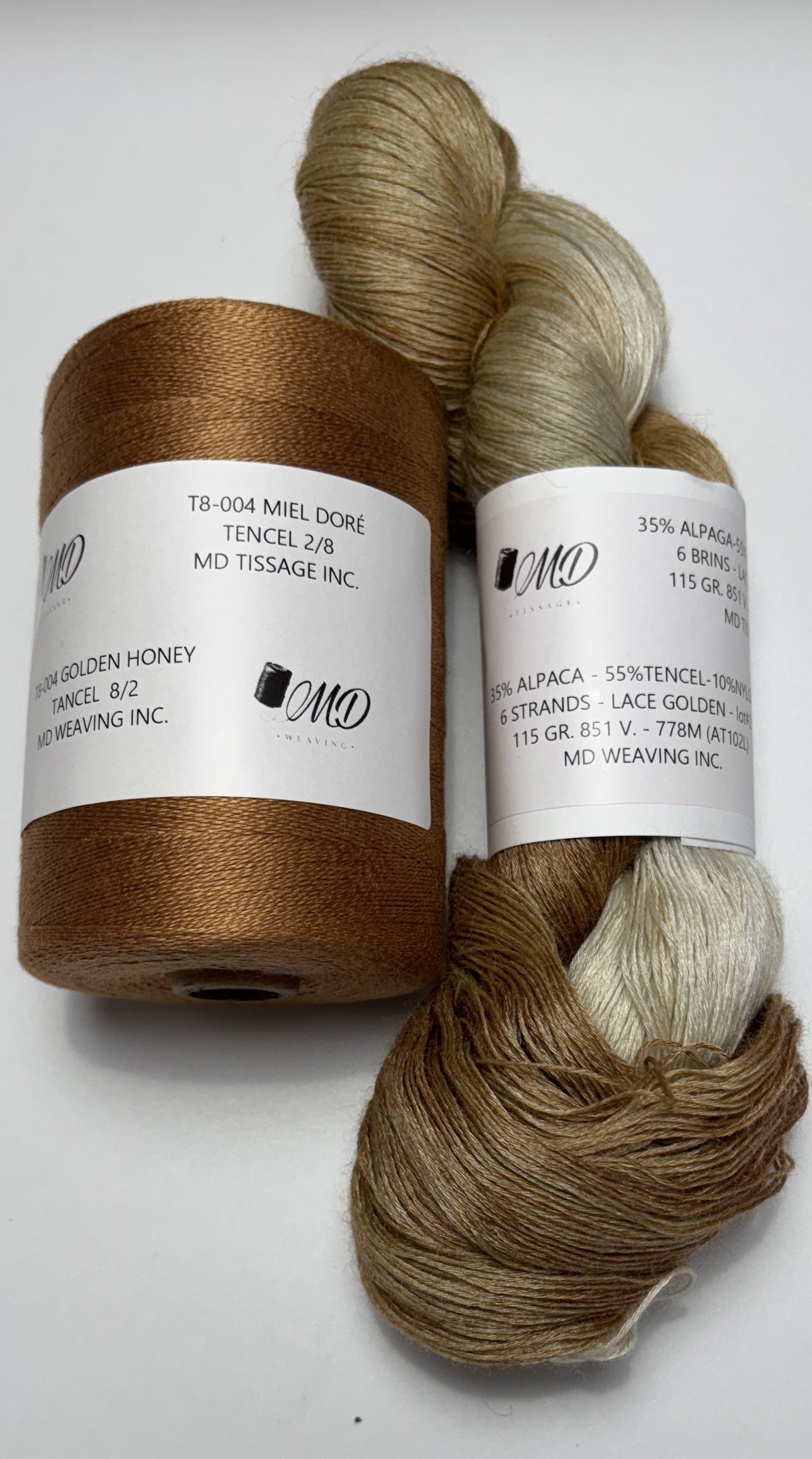 Enssemble de tissage d'écharpe, Alpaga Tencel