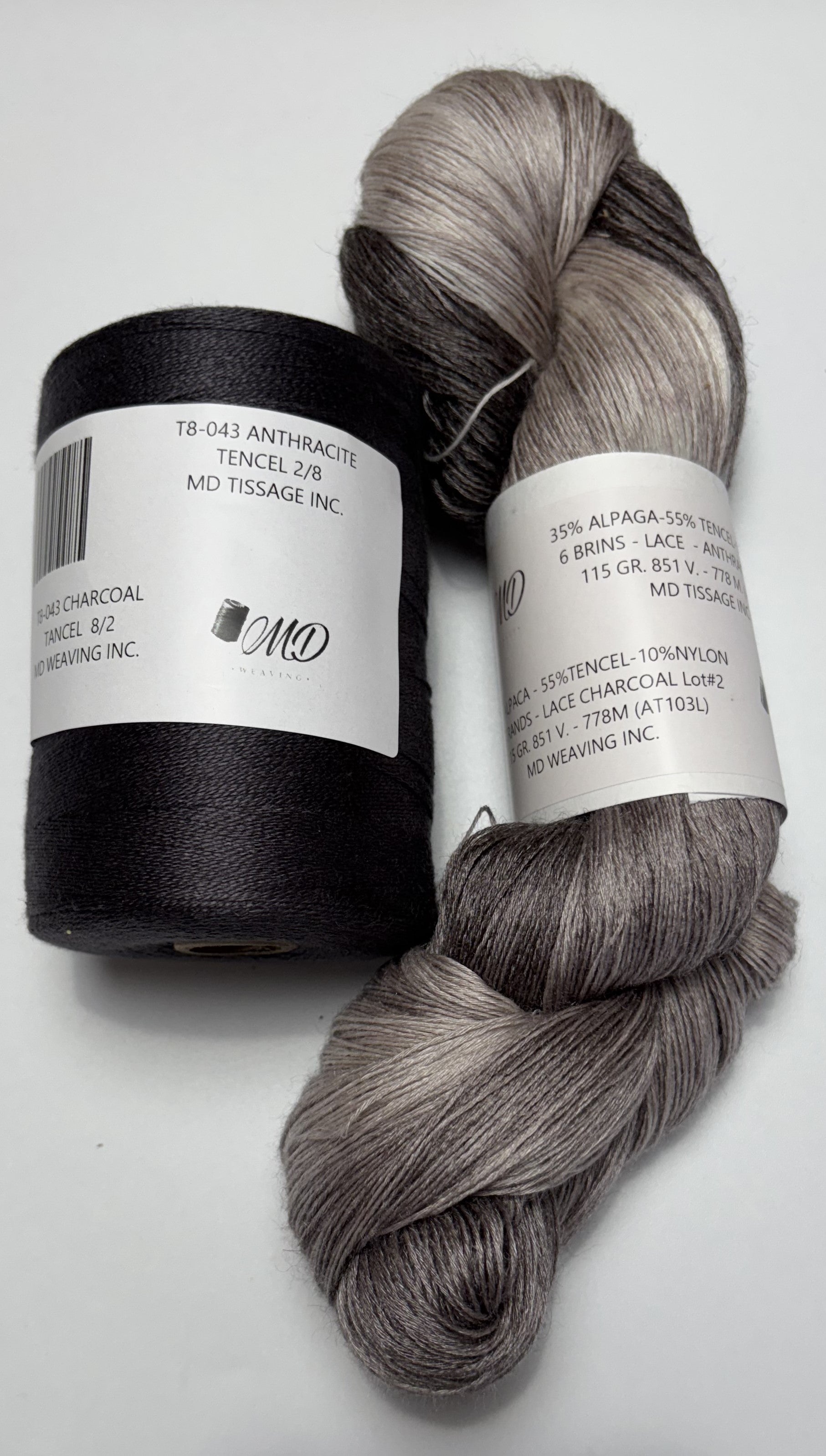 Enssemble de tissage d'écharpe, Alpaga Tencel