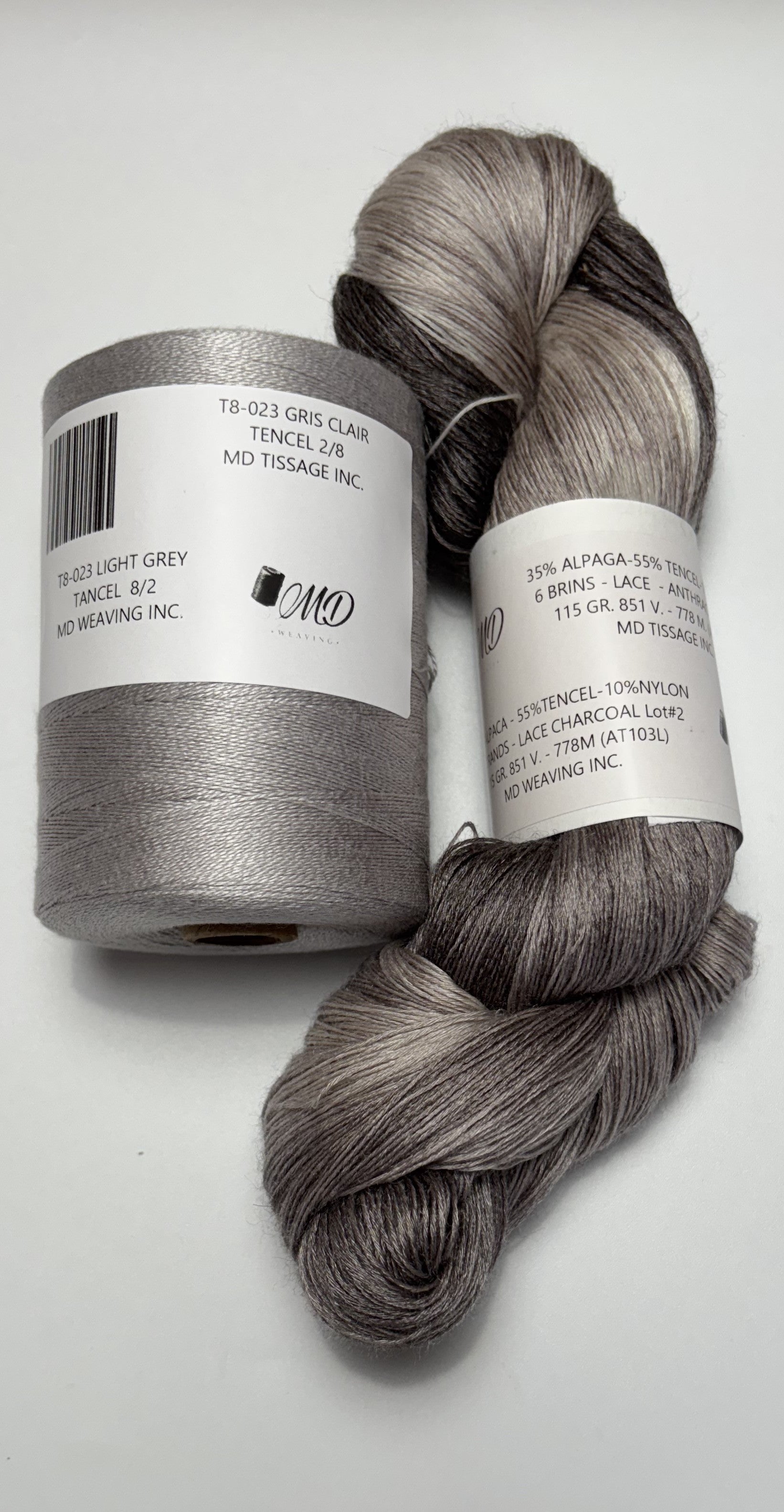 Enssemble de tissage d'écharpe, Alpaga Tencel