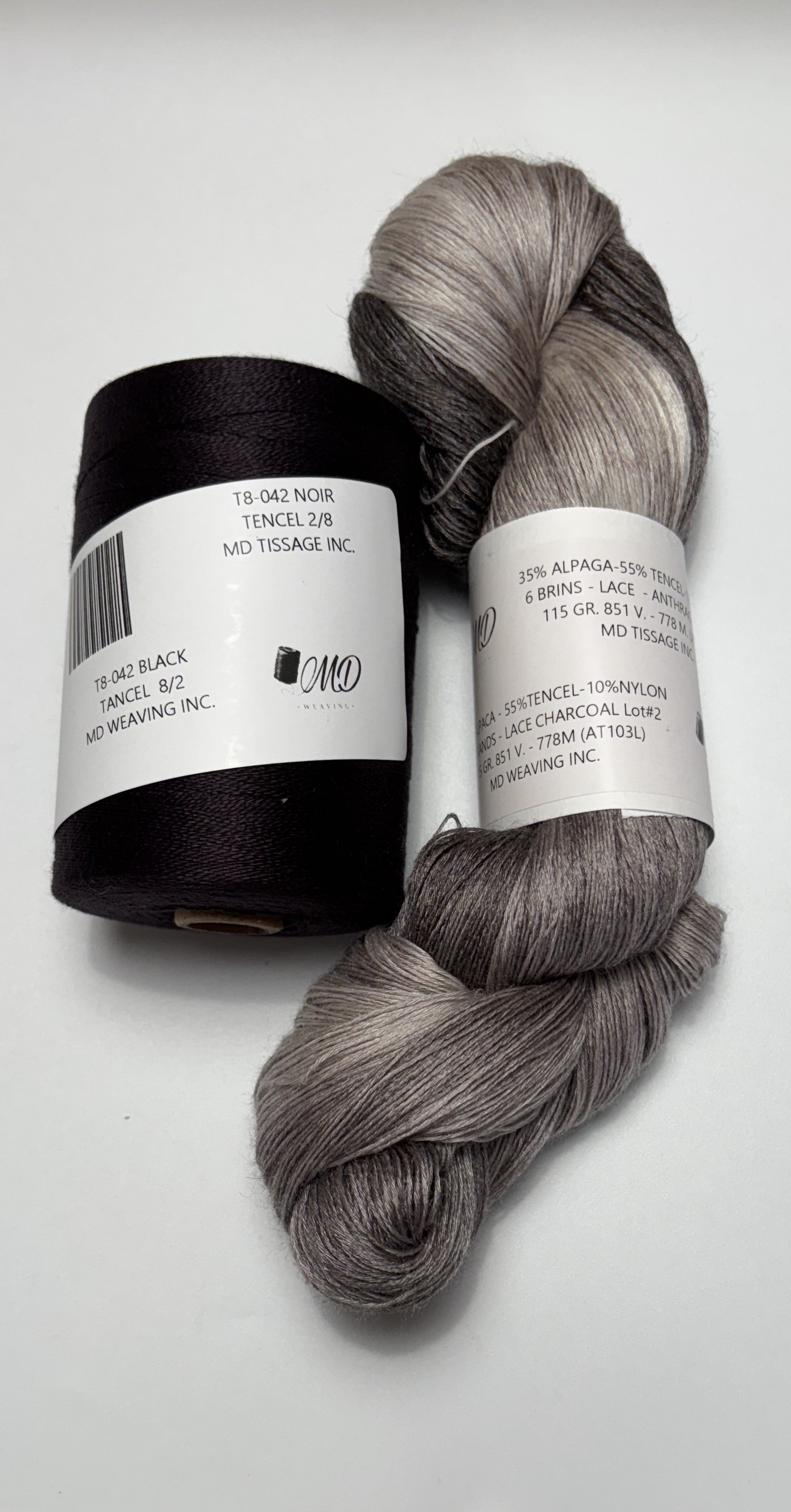 Enssemble de tissage d'écharpe, Alpaga Tencel