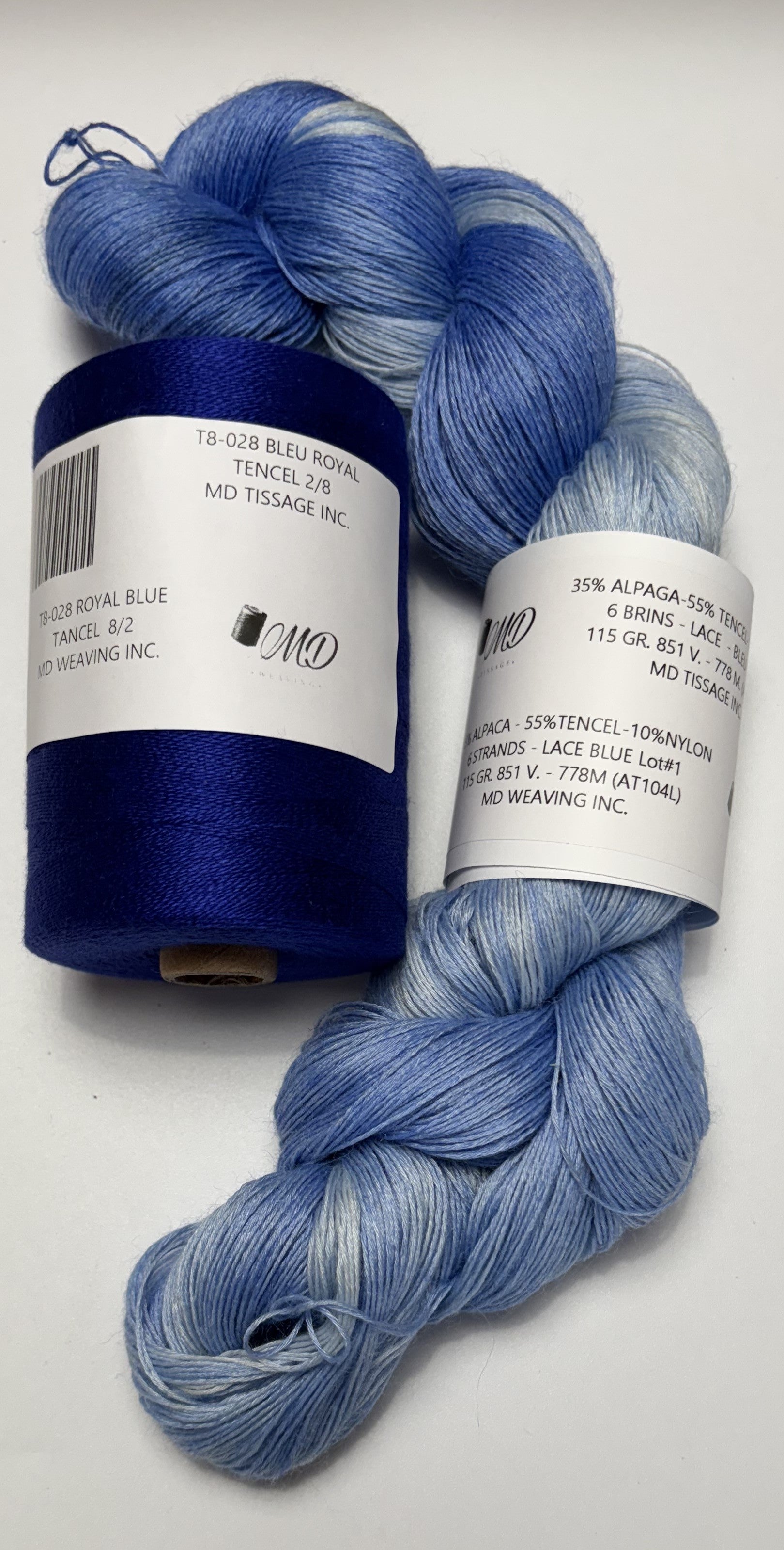 Enssemble de tissage d'écharpe, Alpaga Tencel