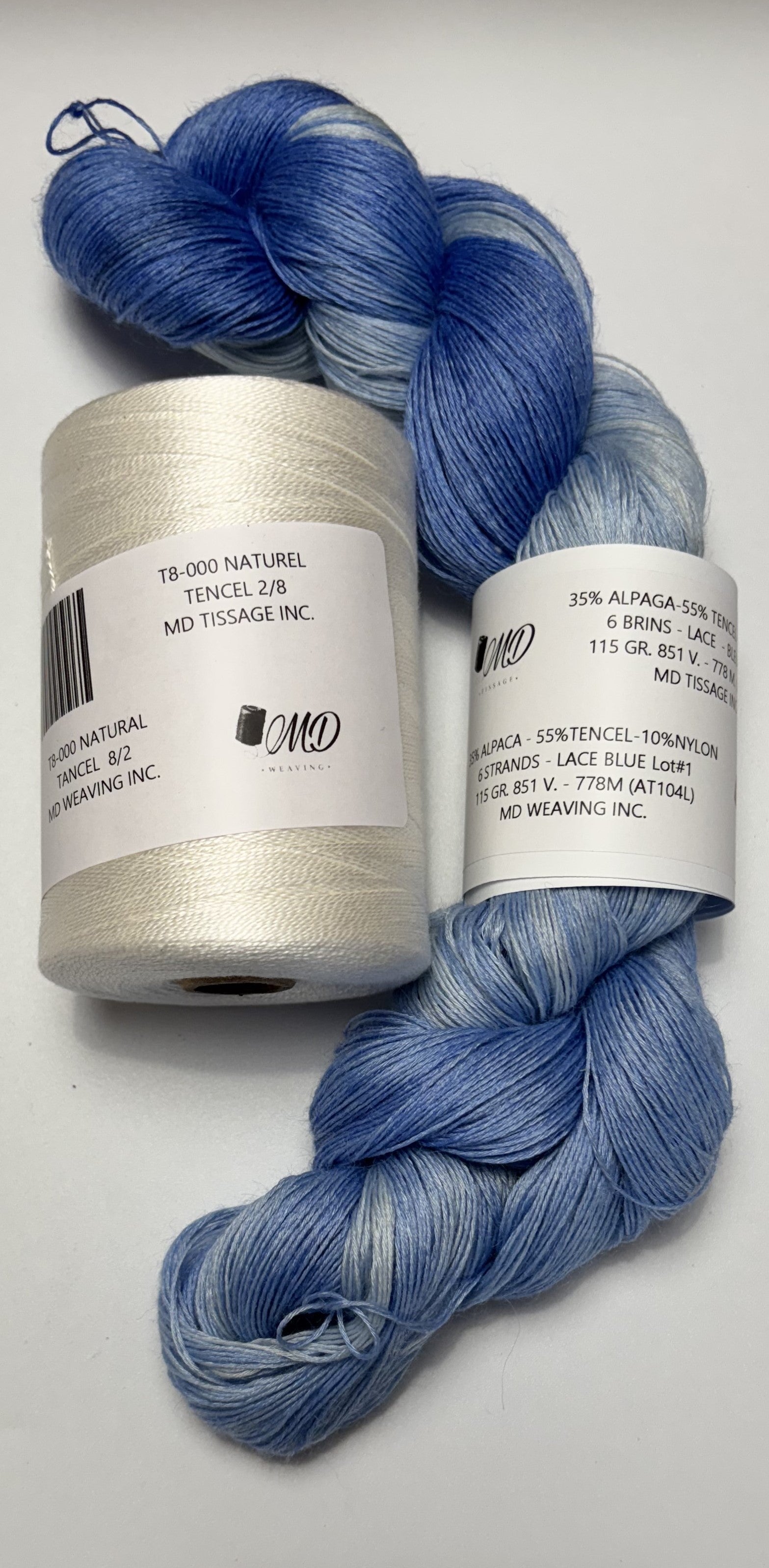 Enssemble de tissage d'écharpe, Alpaga Tencel