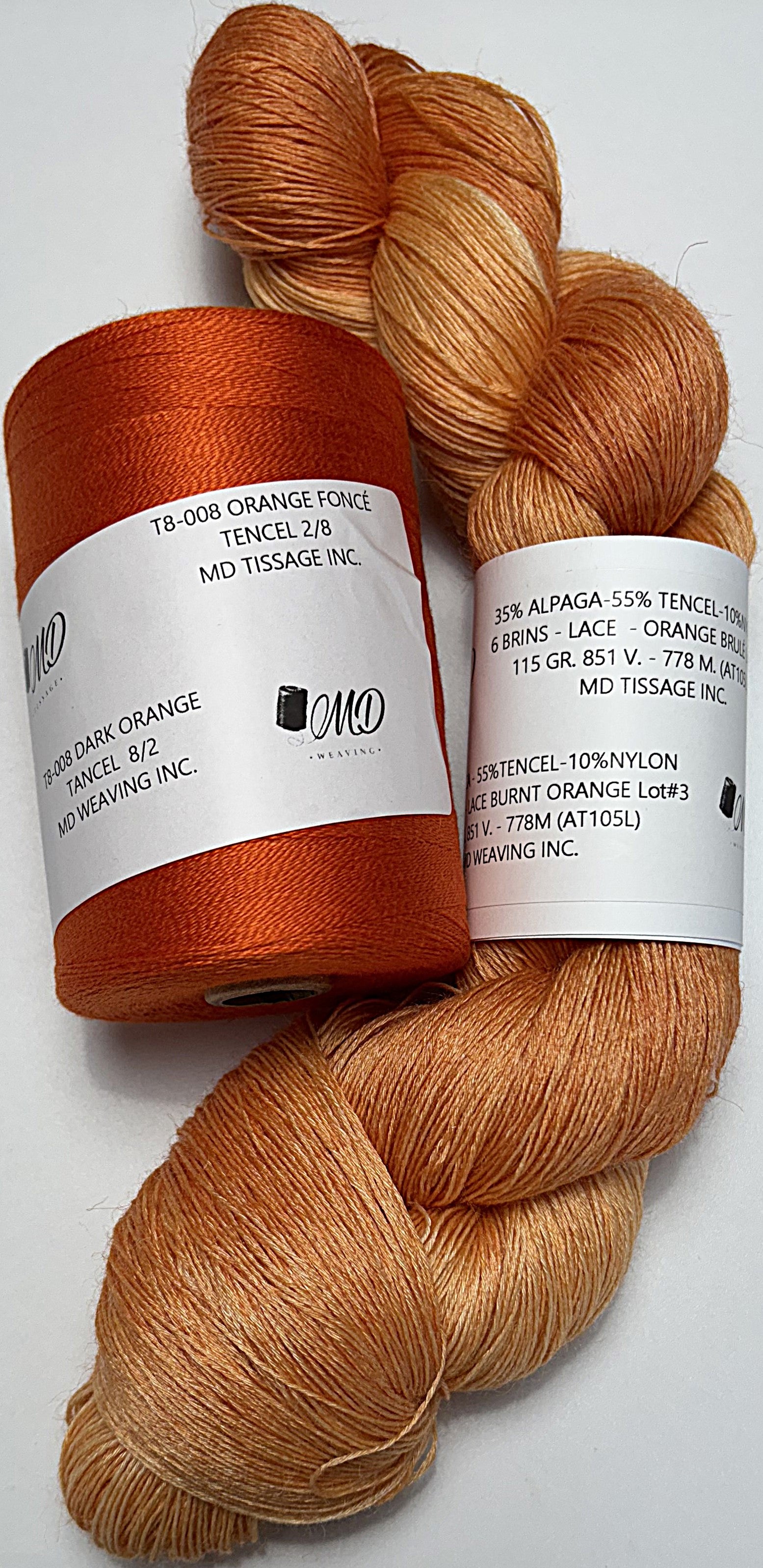 Enssemble de tissage d'écharpe, Alpaga Tencel