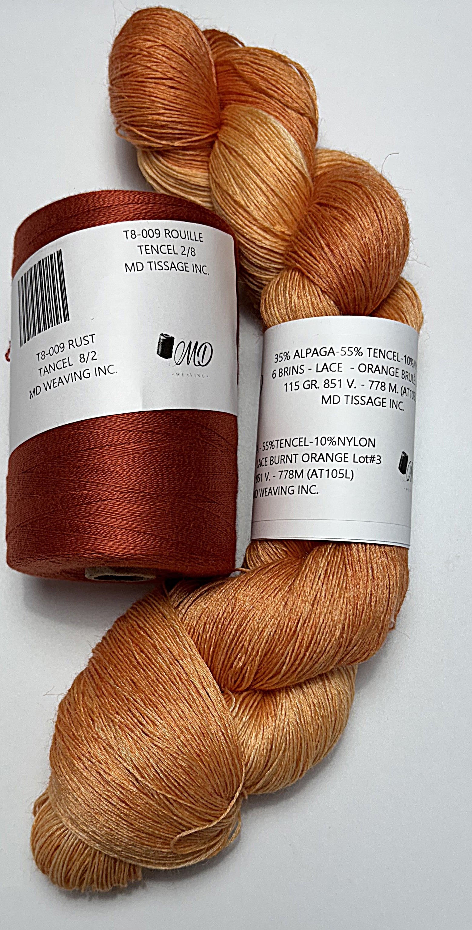 Enssemble de tissage d'écharpe, Alpaga Tencel