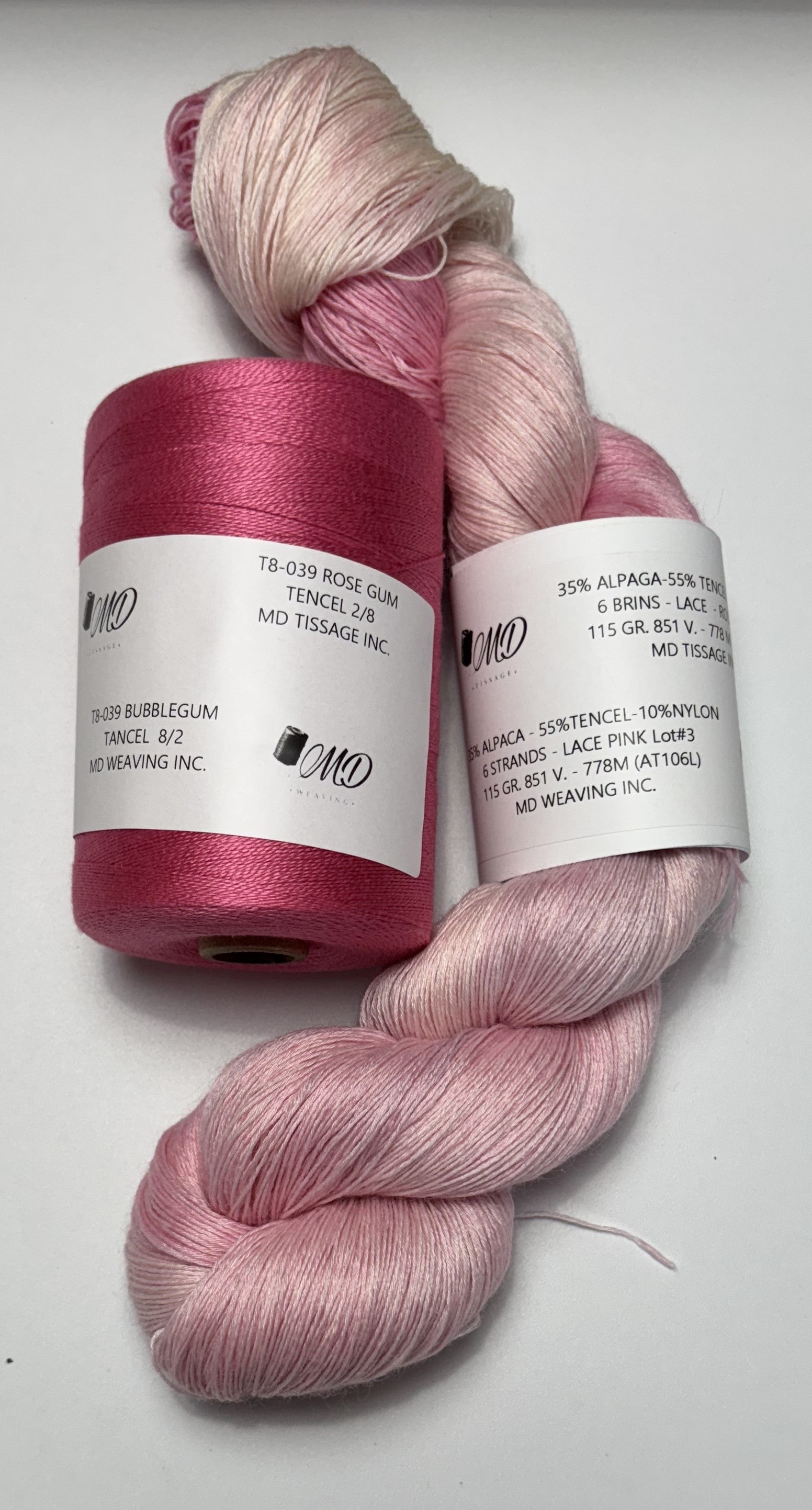 Enssemble de tissage d'écharpe, Alpaga Tencel