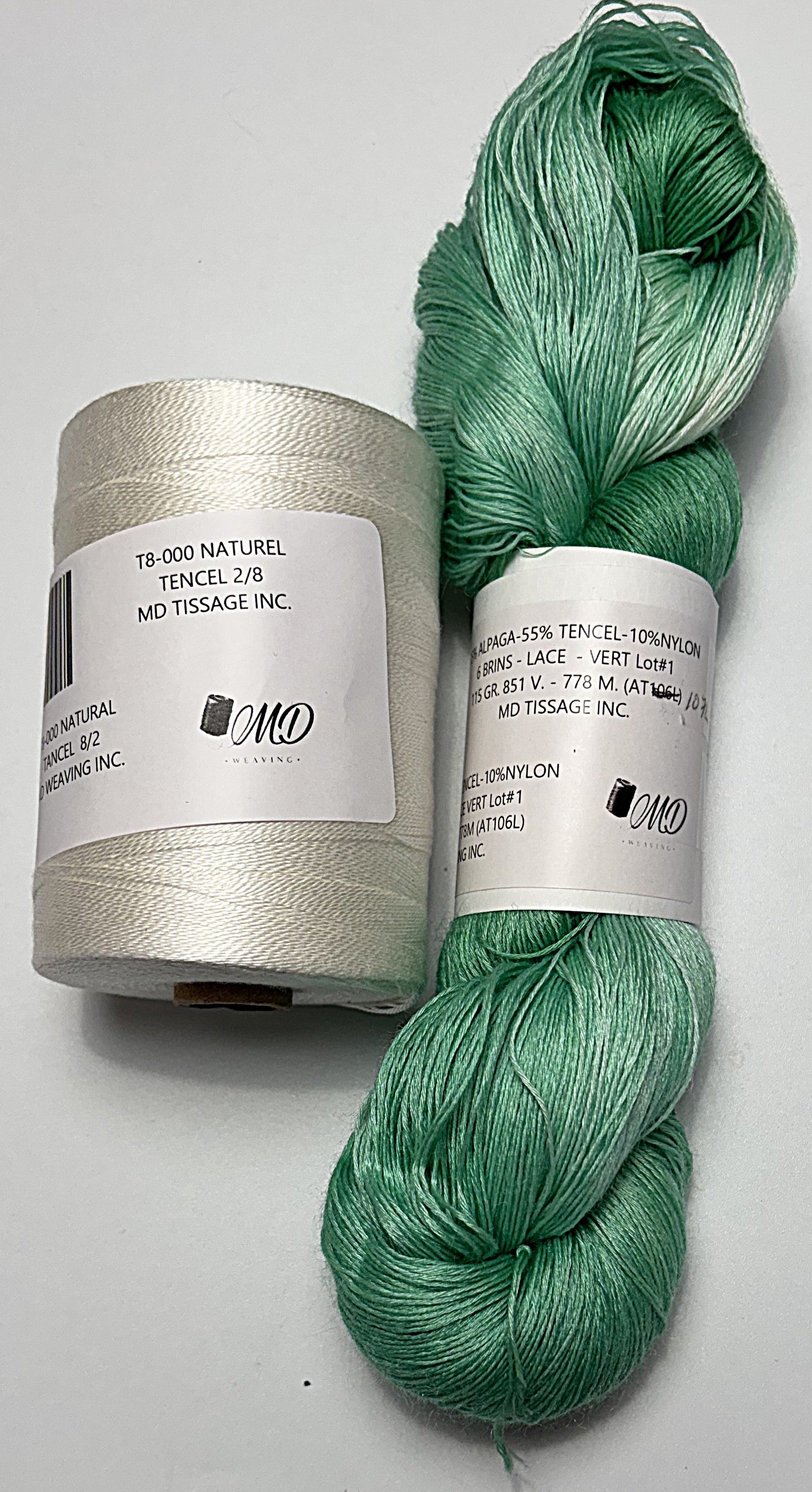 Enssemble de tissage d'écharpe, Alpaga Tencel