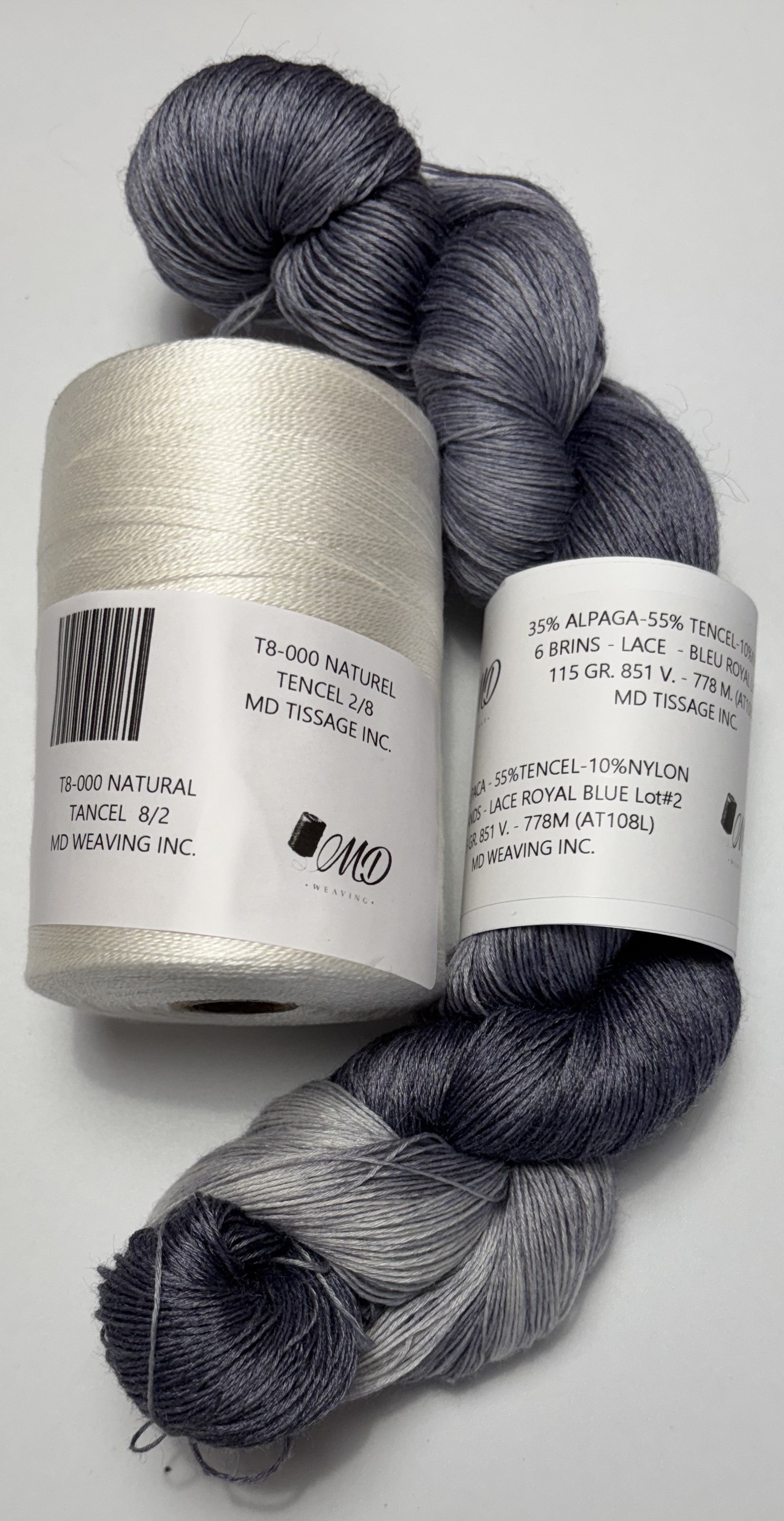 Enssemble de tissage d'écharpe, Alpaga Tencel