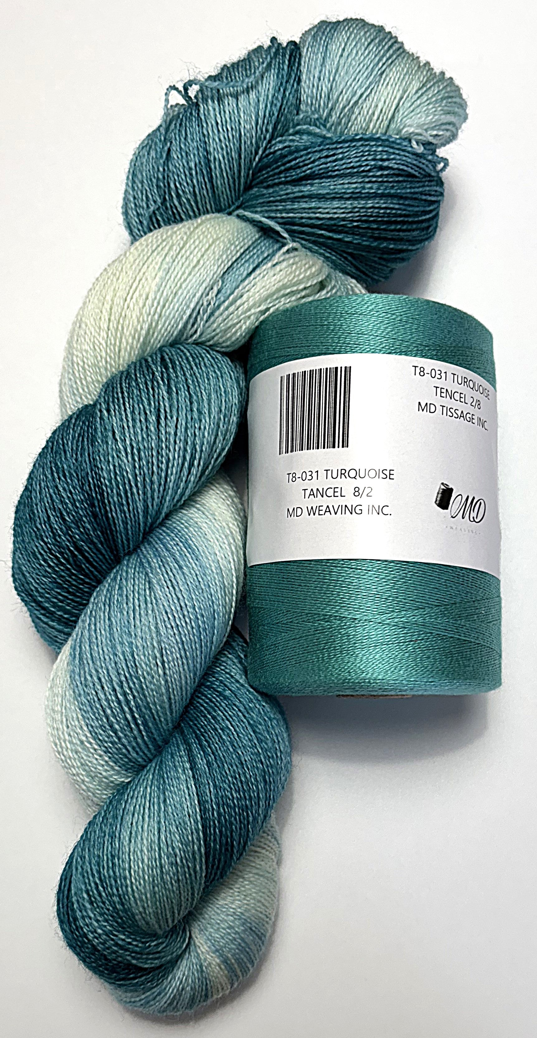 Ensemble de tissage d'écharpe, Merino / Tencel