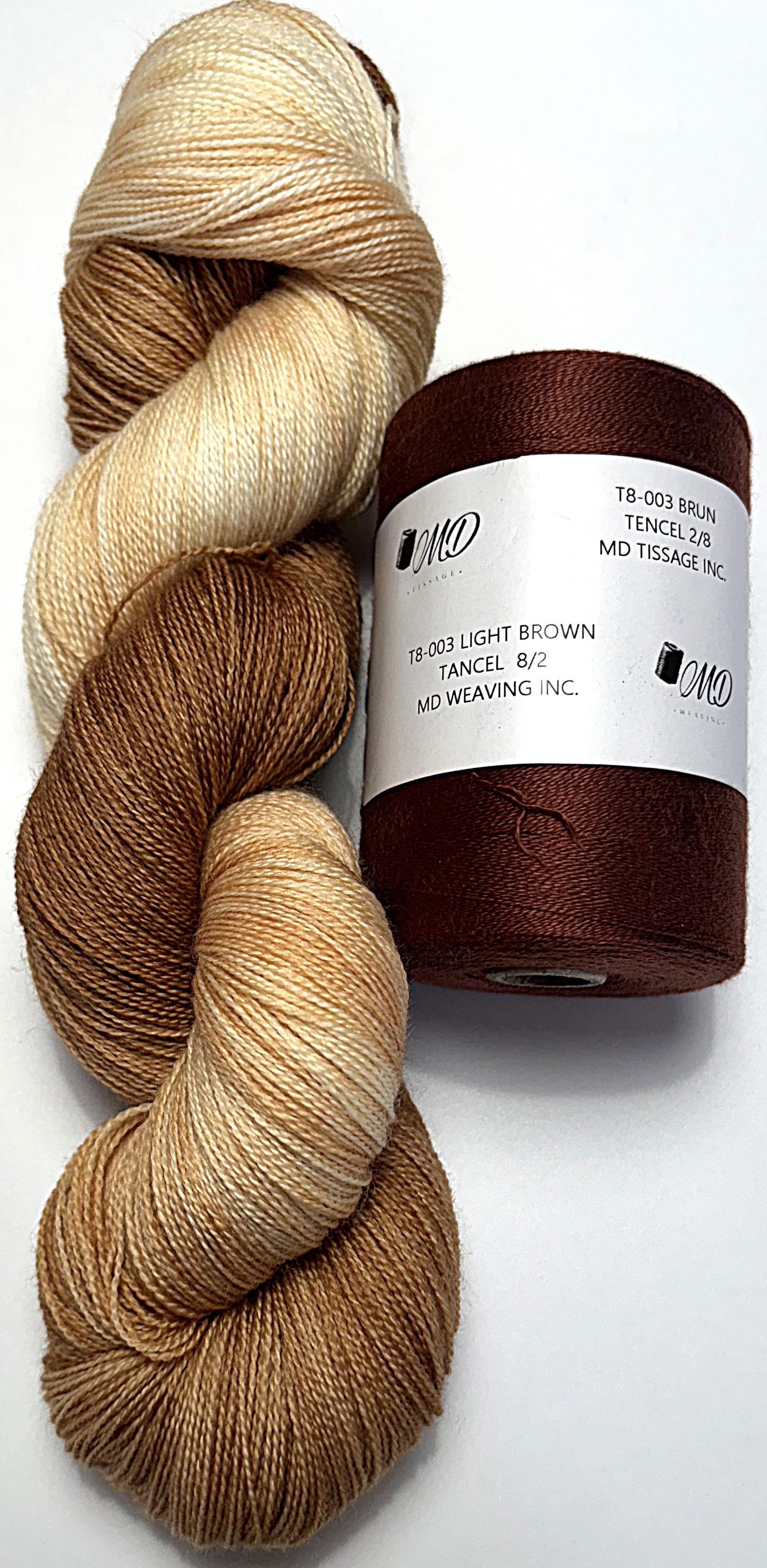 Ensemble de tissage d'écharpe, Merino / Tencel