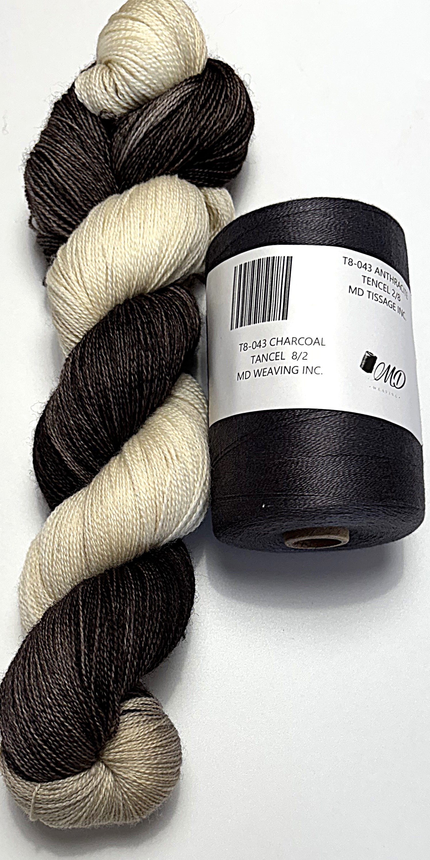 Ensemble de tissage d'écharpe, Merino / Tencel