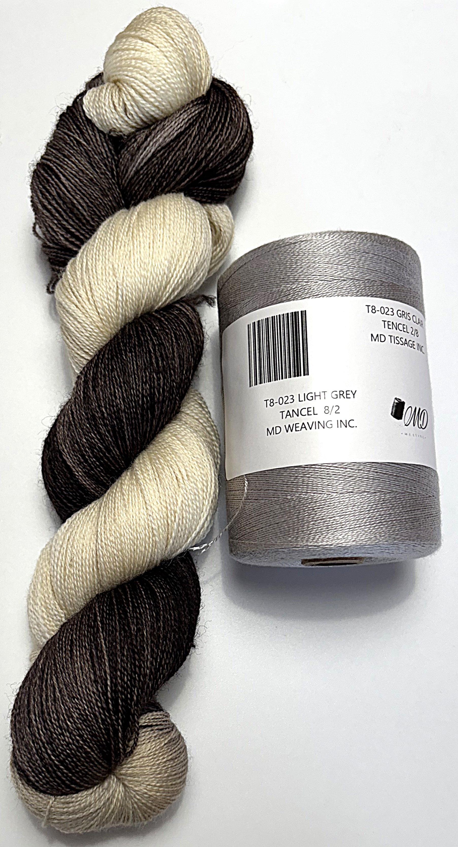 Ensemble de tissage d'écharpe, Merino / Tencel