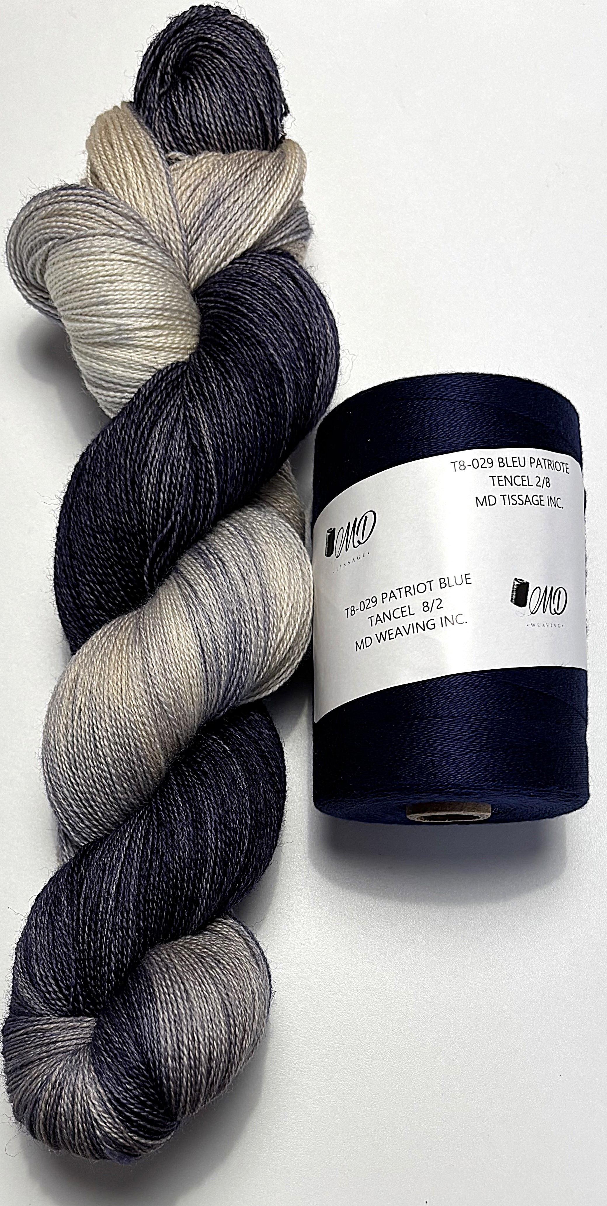 Ensemble de tissage d'écharpe, Merino / Tencel