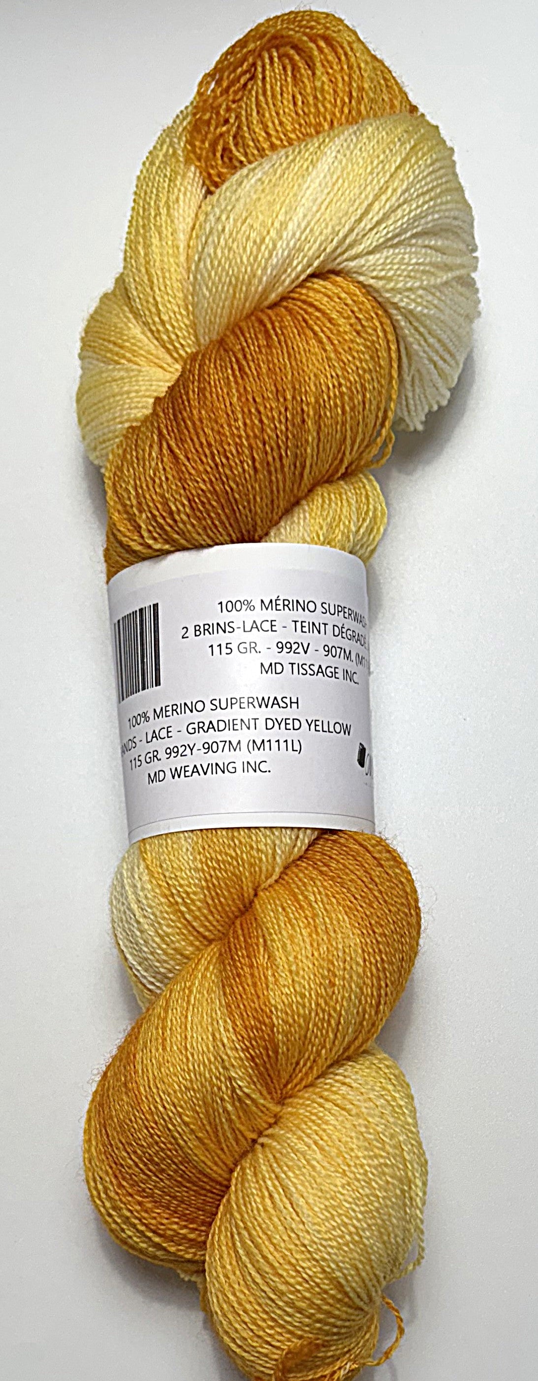 Laine 100% Mérino superwash teinte à la main