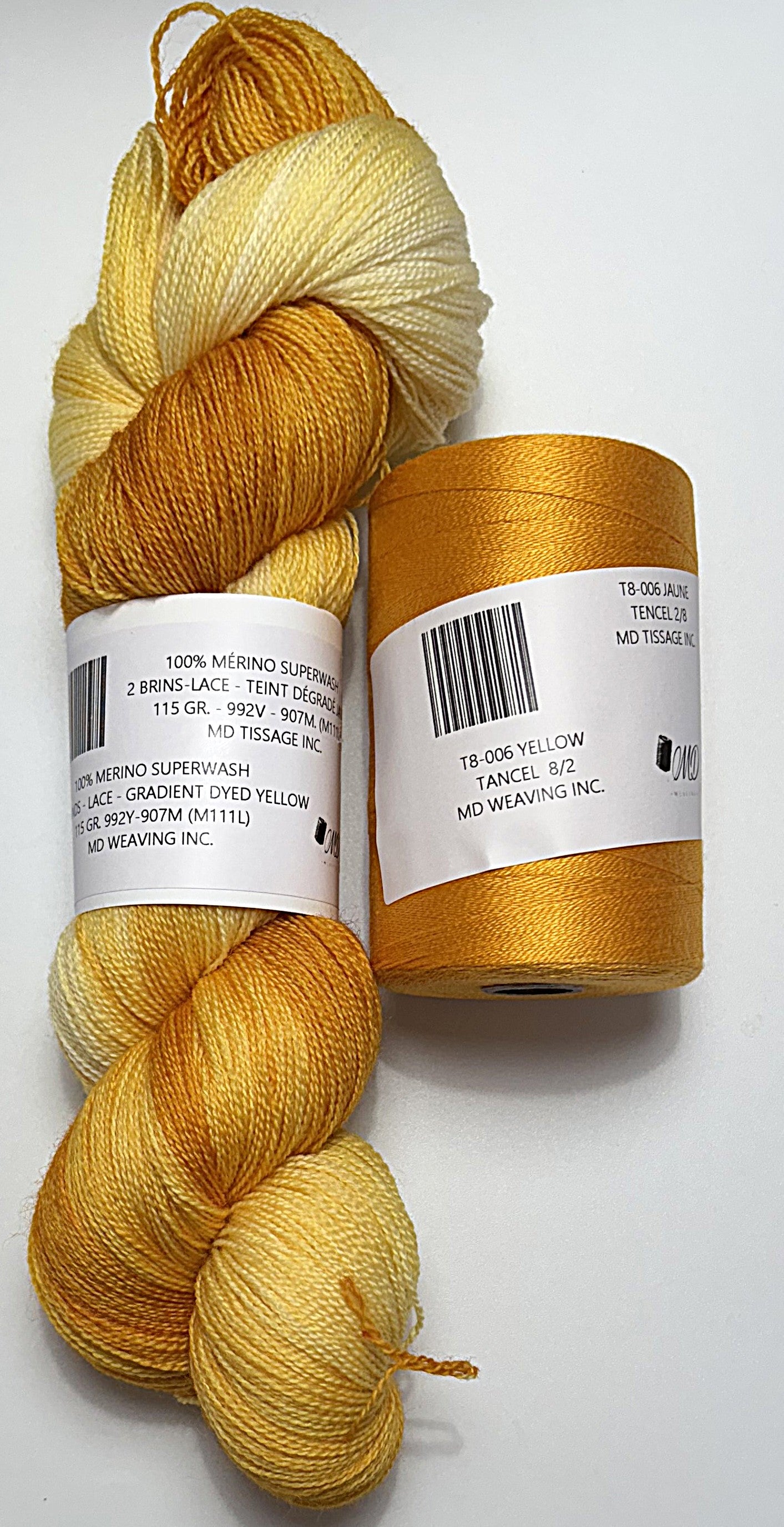 Ensemble de tissage d'écharpe, Merino / Tencel 